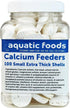 Aquatic Foods Inc. Fish.100 Count Calcium Enriched Food Shells, Small Extra Thick Shells for Shrimp, Snails, Crabs