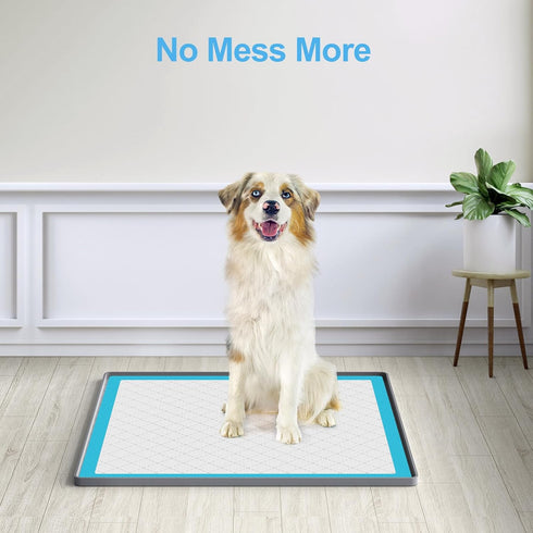 Filmicy 24 24 Pee Pad Holder for Dogs,Silicone Dog Puppy Pad Holder, x No Spill Raised Lip High Edge,Portable