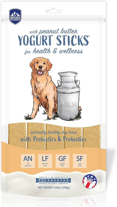 Yogurt Sticks, Prebiotic & Probiotics, Protein Rich, Lactose Free, Gluten Free, 5 pieces, Peanut Butter Flavor
