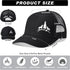 Hercicy 12 Pcs Black Frost Wild Mountain Pine Tree Trucker Hat - Adjustable Mesh Snapback Baseball Caps for Men Women