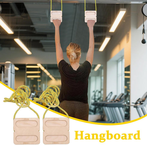 Generic 2 Climbing Hangboard - Piece Grip Training Equipment | Adjustable Fingerboard with Multiple Holds & Durable