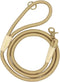 Lobster Snap Pet Leash 5FT, Strong Nylon Rope Dog Leash for All Breeds (Gold, 5ft *10mm)