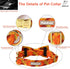 Fall Dog Bow Tie Collar - Adjustable Thanksgiving Cotton Collars with Gold Metal Buckle for X-Large Dogs