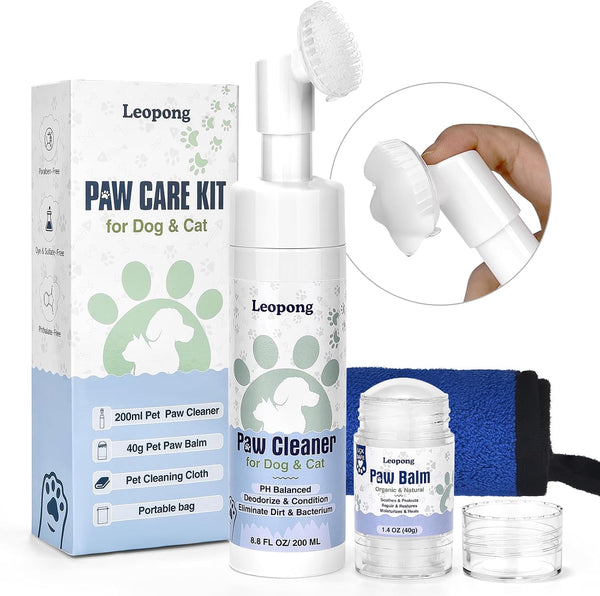 Leopong Dog Paw Care Kit - Protector for Pet Foot Washer Care1