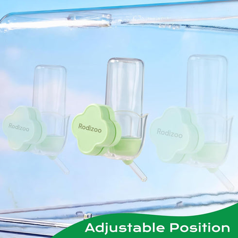 Hamster Water Bottle Holder - Magnetic & Repositionable, Adjustable Base for Hamster Cage, Secure Magnetic Mount, Easy