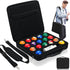 Pumtus Pool Ball Carrying Case, Billiard Balls Storage Bag with Handle &
