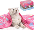 Pet Soft Blankets for Dogs - Fluffy Blankets for Small, Medium & Large Dogs, Cute Print Pet Throw Puppy Blankets Fleece