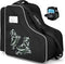 Skate Bag for Adults Roller Skates, Large Capacity Ice Skates Carry Bag with Adjustable Shoulder Strap, Nylon Inline