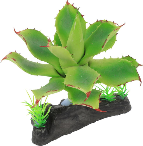 Cabilock Artificial Plants for Reptile Terrarium Dcor, Spider Box with Faux Flame