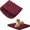 Waterproof Dog Bed Covers Only - Quilted Replacement Washable Pet Cover for Dog Cat, 53Lx40Wx6H Inches, Burgundy
