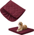 Waterproof Dog Bed Covers Only - Quilted Replacement Washable Pet Cover for Dog Cat, 53Lx40Wx6H Inches, Burgundy