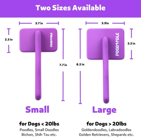Dog Slicker Brush, Best for Poodles, Doodles, Long Haired Dogs, Perfect for Dematting & Detangling, Large
