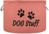 Salmon Dog Toy Storage Basket with Cotton Rope,Dog Toy Box Chest,Toy Storage