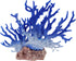 Semetall Artificial Coral Ornament, Resin Aquarium Plants Coral Fish Tank Decorations in Blue White