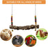 (2pcs) Chicken Bird Swing,Chicken Perch,Natural Wooden Swing Toys,Wood Stand for Chick,Safe and Relief