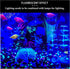 WishLotus 2 Pack Aquarium Coral Decoration, Soft Silicone Fish Tank Glow Decor with Suction Cups, Fluorescent Effect