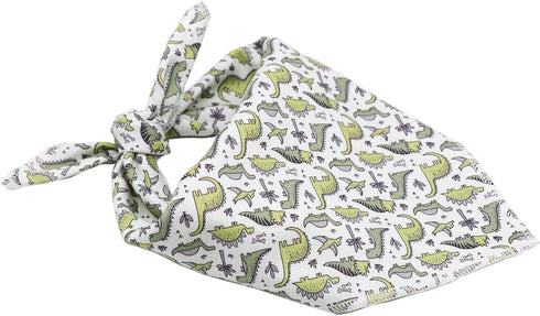 ARING PET Dinosaur Dog Bandanas - Summer Kerchief Triangle Bibs Scarf for Puppy Small Medium Large Dogs, Size S