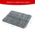 Dog Bed Crate Mat (30" x 19") 2 Pack, Soft Plush Machine Washable Crate Pad, Grey