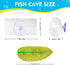 Betta Fish Acrylic Tube Tunnel, Fish Toys Hole Hollow Betta fish Cave Tank Accessories Observation Decoration (Clear) by Rislobx