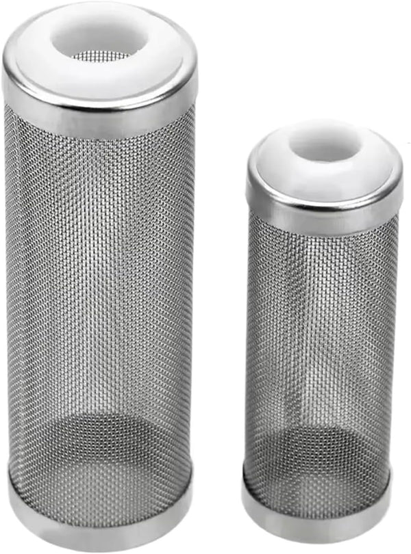 baoauh Aquarium Stainless Steel Mesh Filter Guard 10PC Stainless Steel Filter S/L Size