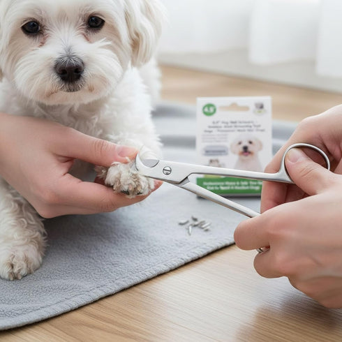 4.5" Stainless Steel Dog Nail Scissors - Safe Grooming Tool