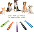 Weewooday 5 Pieces Dog Whistles for Recall Training - High Pitch Plastic Dog Training Whistle with Lanyards & Key Rings