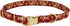 Coastal Pet Accent Metallic Adjustable Dog Collar, Comfortable with Sturdy Metal Buckle, Royal Burgundy Crowns, 5/8" x