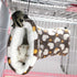 LEFTSTARER Guinea Pig Accessories - Sugar Glider Cage Accessories, Hamster Rat Toys, Ferret Hammock (Heart-Brown)