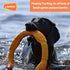 LaRoo Floating Flying Dog Disc Toys, Summer Pet Training Outdoor Chew Toys for Medium and Large Dogs (Large Orange/30cm)