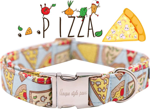 Unique Style Paws Dog Collar with Bow, Adjustable Bowtie Collar for Small Medium Large Dogs and Cats