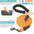 3 Dog Leash No Tangle, Heavy Duty Multiple Dog Lead with Shock Absorbing Bungee and Padded Handle for Medium Large Dogs