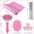 5PCS Set Dog Bath Brush Bathing Kit - Pet Washing Brush, Dog Brush for Shorted Haired Dogs, Dog Scrubber for Bath