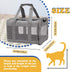 Cat Travel Carrier, Soft-Sided Collapsible Ventilated Breathable Carrier for Small Dogs and Airline Approved Cats under