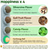 Potaroma 4 Catnip Silvervine Ball Toys for Cats, Edible Chew Balls for Dental Care and Energy