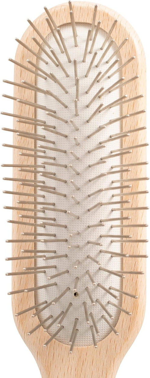 Chris Christensen 20 mm Oblong Pin Dog Brush, Original Series, Lightweight Beech Wood Body, Stainless Steel Pins