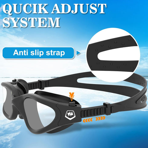 WIN.MAX Polarized Swimming Goggles Swim Pool Goggles Anti Fog Anti UV No Leakage Clear Vision for Men Women Adults