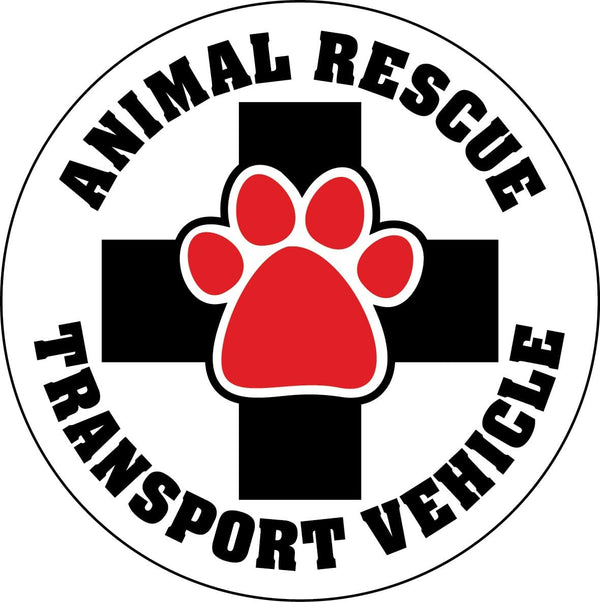 Imagine This D1962 Car and Rescue Decal (Animal Rescue Transport Vehicle), 2 Pack