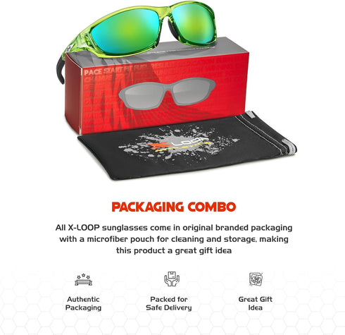 Polarized Sports Sunglasses for Men, UV400 Baseball Running Cycling Golf Glasses for Outdoor Use