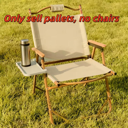 Generic 1Pc Portable Outdoor Camping Side Table, Foldable Aluminum Alloy Chair Cup Holder with Secure Clip for Beach