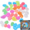 Oubest Glow in The Dark Pebbles, Multi-Colored Glow Stones for Garden, Fish Tank, Walkway, Plant Pots (200)