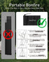 BackpackingCamping,Hiking,Fishing,wilderness Campfire Tripod,Portable Triangle Grill Camping Tripod for Cooking Fire