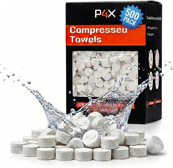 Compressed Towel Tablets - 100% Bamboo Camping Toilet Paper Tablets, Great for