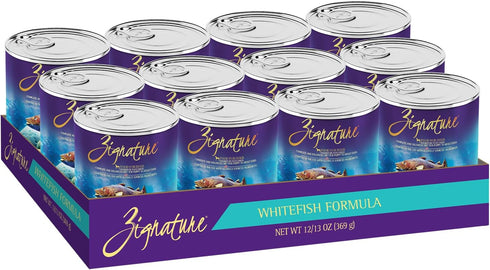 Zignature Whitefish Formula Wet Dog Food, 13 oz (Case of 12)