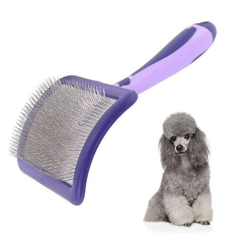 Dog Brush for Poodles - Best Grooming Brush for Dematting and Detangling - Poodles Grooming and Bathing