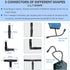 Aquarium Air Pump Accessories Set, 9.84/26.25/101.71 Feet Airline Tubing Hose, Check Valves, Air Stones