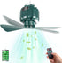 DUKUSEEK Tent Ceiling Fans for Camping Hanging, Portable Tent Fans with Light