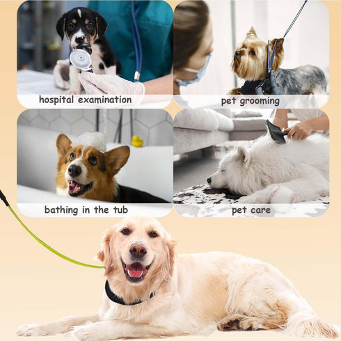 Pet Grooming Loops for Dogs, Stainless Steel No Sit Haunch Holder for Grooming Arm and Table