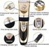 Professional Pet Dog Grooming Clippers, Rechargeable Cordless Hair Clippers with Comb, Low Noise for Dogs and Cats