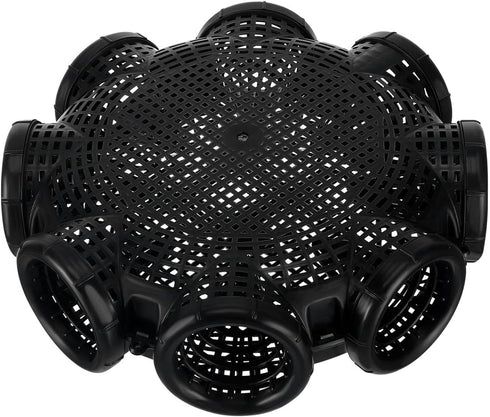 Toddmomy Portable EEL Catching Cage Crab Trap Shrimp Lobster Fishing Basket 14.05X14.05X4.33In