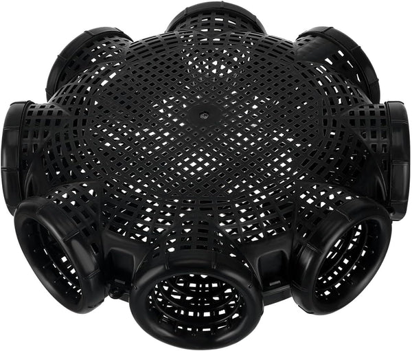 Toddmomy Portable EEL Catching Cage Crab Trap Shrimp Lobster Fishing Basket 14.05X14.05X4.33In